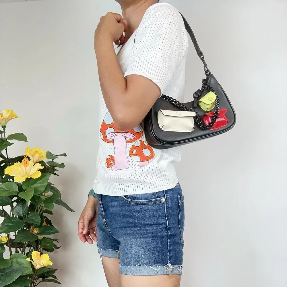 Pre-Owned Tory Burch Small Mercer Multi Pocket Shoulder Bag‎